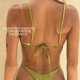 INDI Multiway Bikini Top - Olive