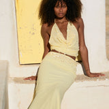 NOA Maxi Skirt - Lemon
