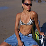 GIA Bikini Top - Zebra