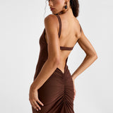 GRACE The Ultra Mesh Maxi - Chocolate Brown