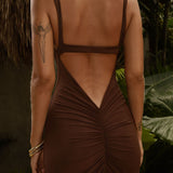 THE SECRET PRE-ORDER: GRACE The Ultra Mesh Maxi - Chocolate Brown