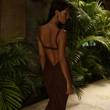 THE SECRET PRE-ORDER: GRACE The Ultra Mesh Maxi - Chocolate Brown